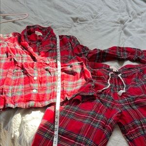 GAP Red Plaid Women's Pajama Set